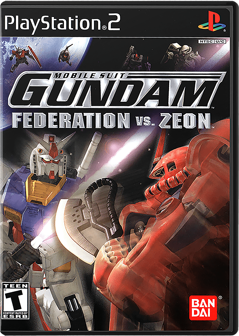 Mobile Suit Gundam Federation vs Zeon box art for Playstation 2